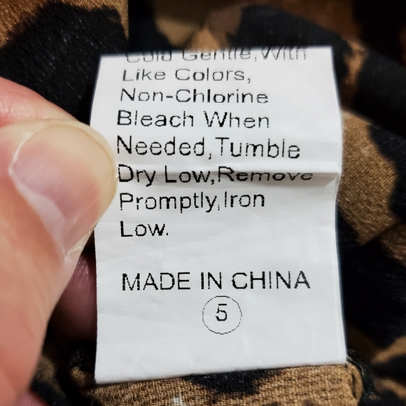 Shein Curve Animal Print Blouse - Picture 10 of 10